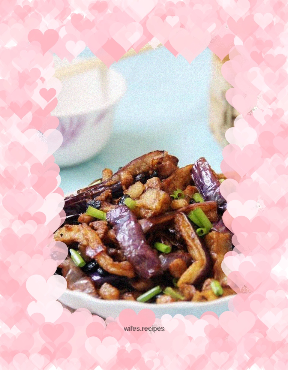 Eggplant with minced pork and black soy sauce