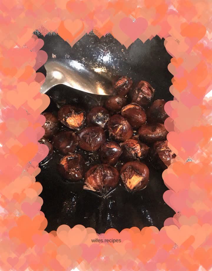 Stir-fried chestnuts with sugar