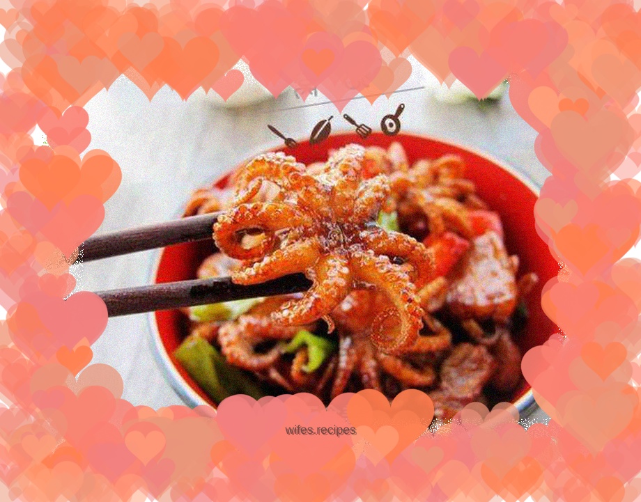 Sautéed baby octopus