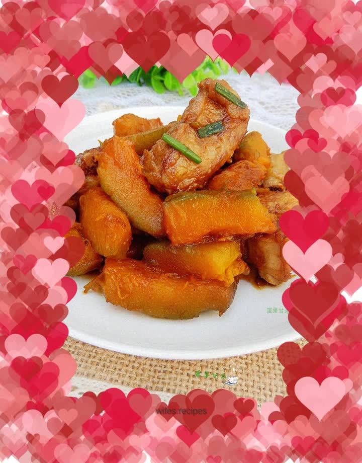 Pumpkin Braised Pork Ribs