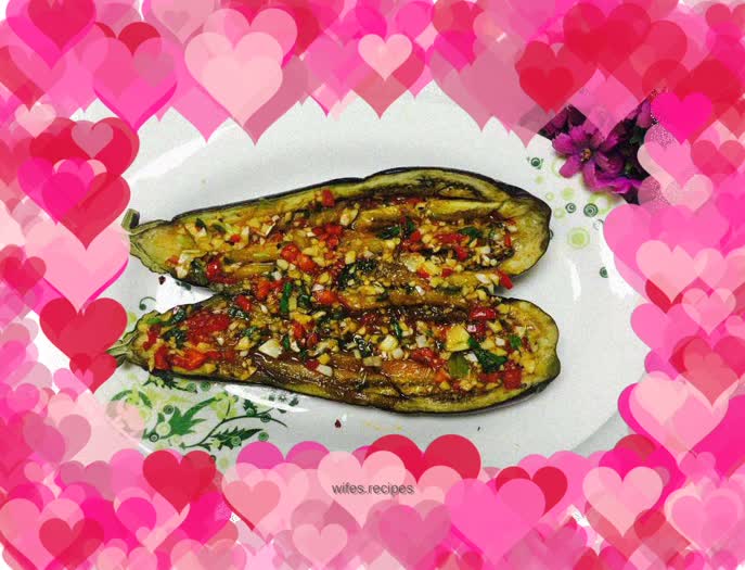 Microwave roasted eggplant