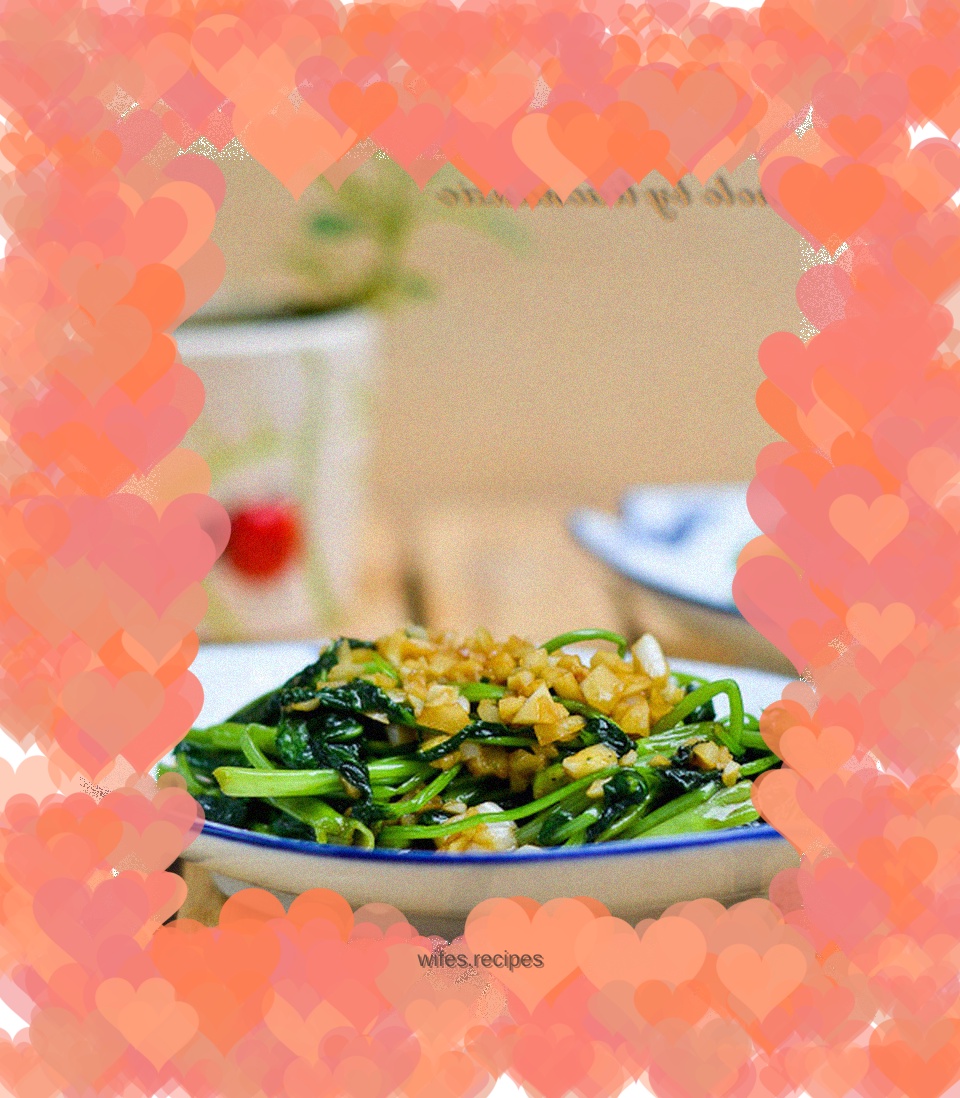 Garlic water spinach