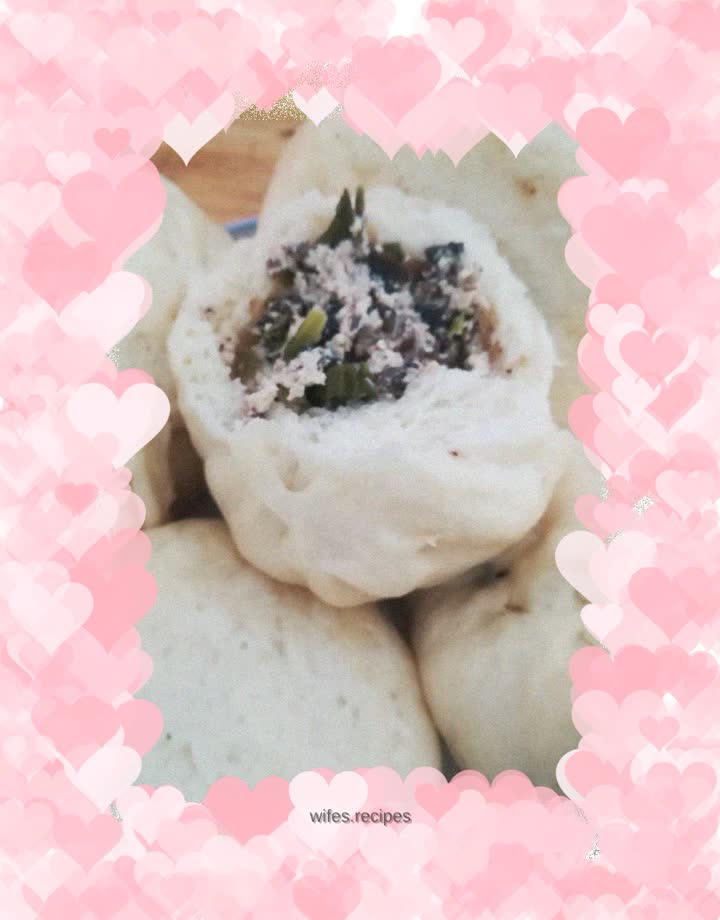 Vegetarian tofu and fungus buns