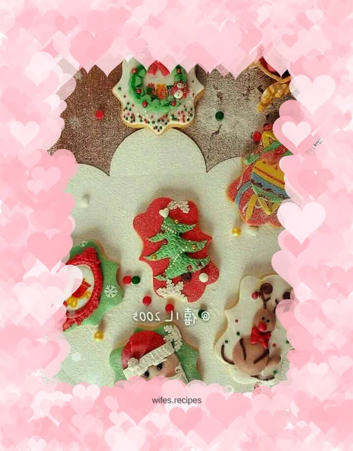 Christmas series--fondant cookies