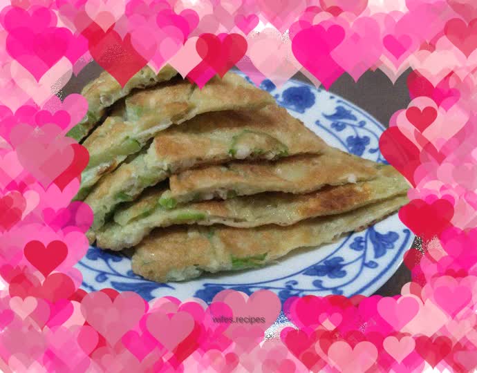Okra egg pancake