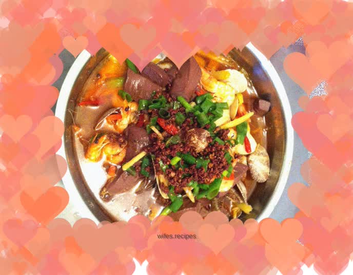 Boiled three delicacies