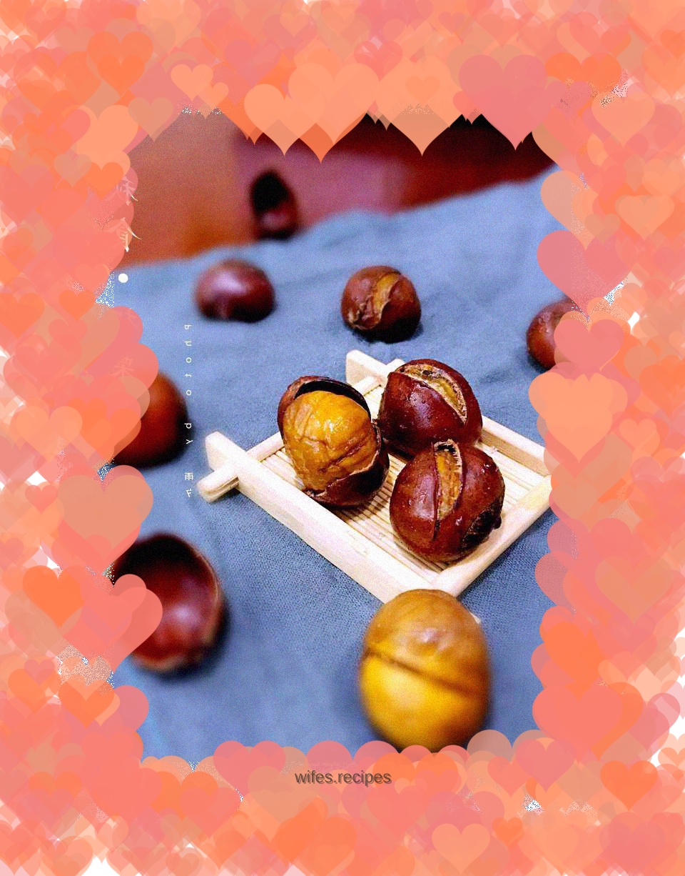 Stir-fried chestnuts with sugar (oven version)