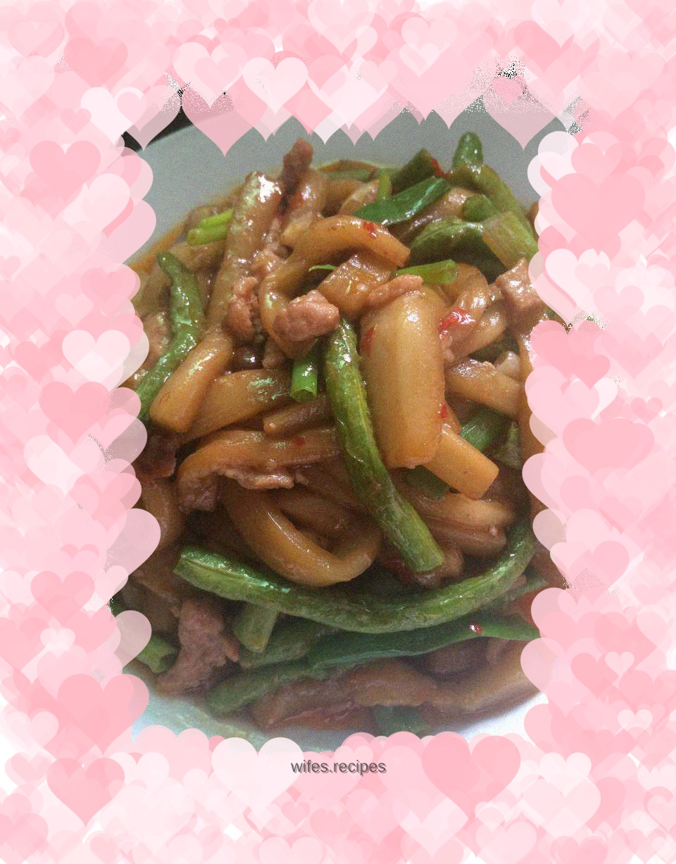 Minced Pork, Beans and Eggplant