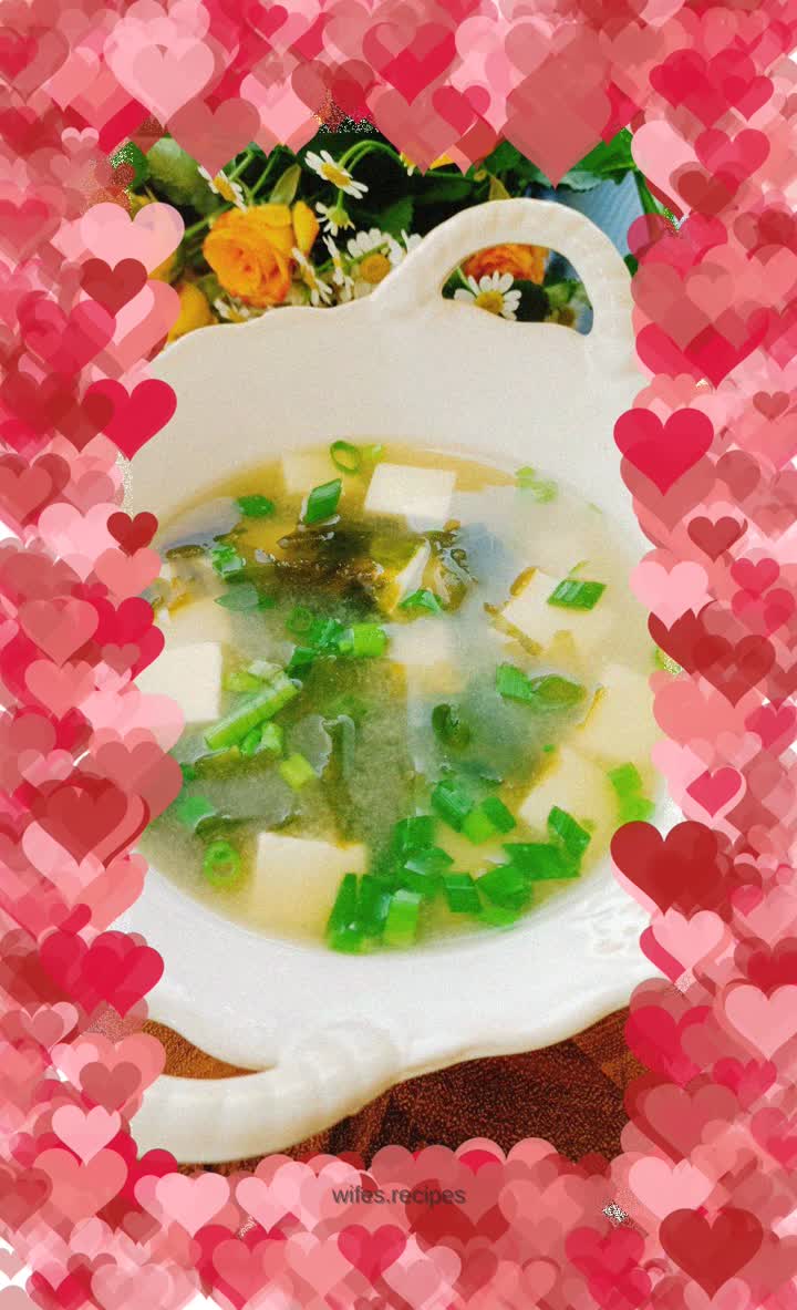 Miso tofu soup