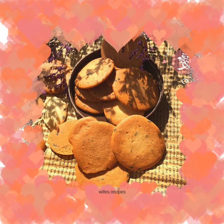 Black sesame pancake