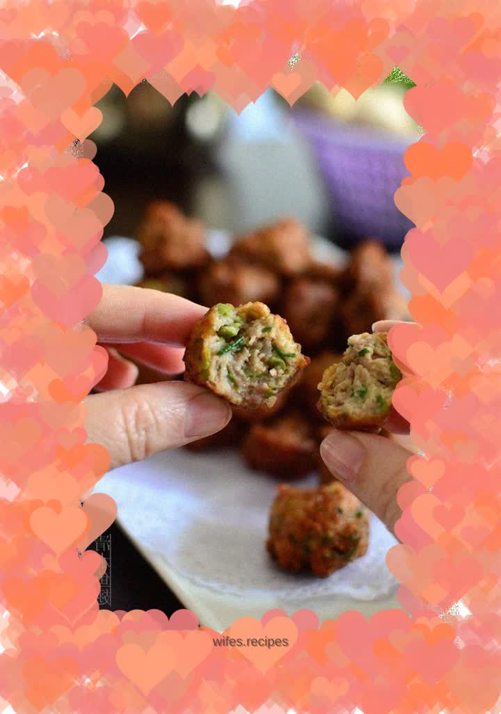 Dry fried toon meatballs