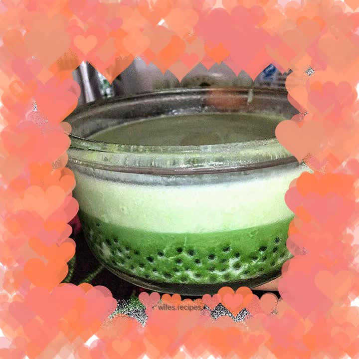 Dessert for lazy people, Dr. Long’s green juice sago cake