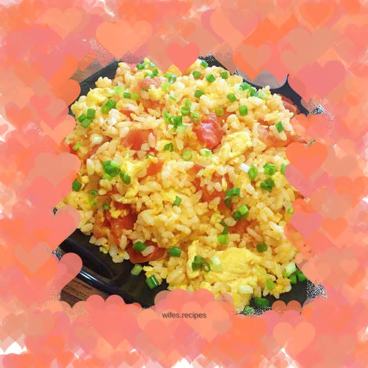 Tomato and egg fried rice