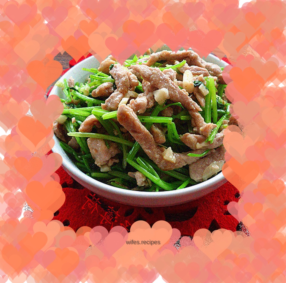 Stir-fried Pork Tenderloin with Coriander