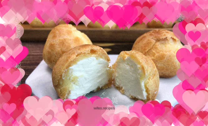 Simple mini puffs, fragrant and delicious, one bite is really enjoyable, small and cute.