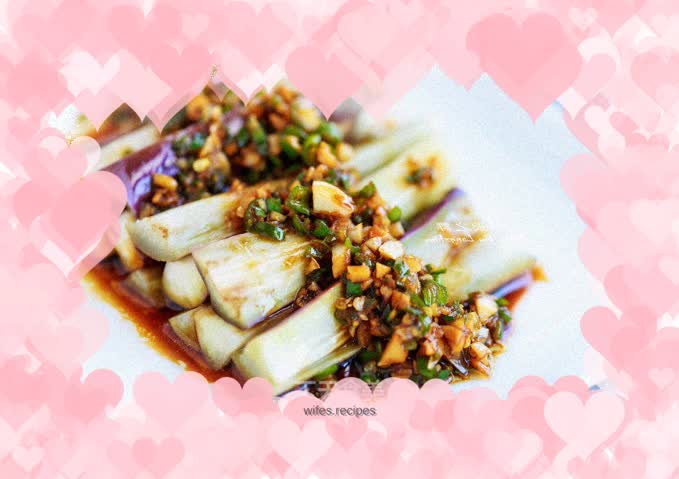 Eggplant salad with chopped pepper