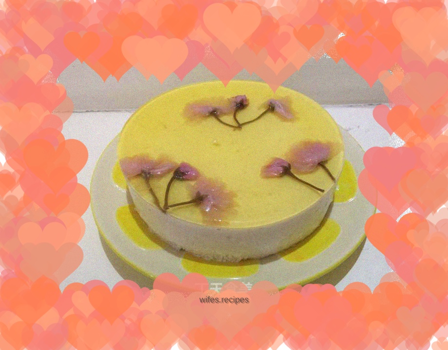 Sakura mousse cake