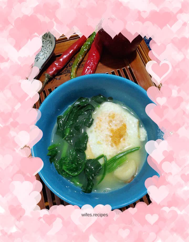 Spinach and egg soup