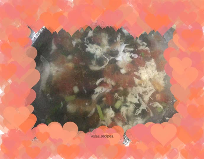 Seaweed and egg drop soup