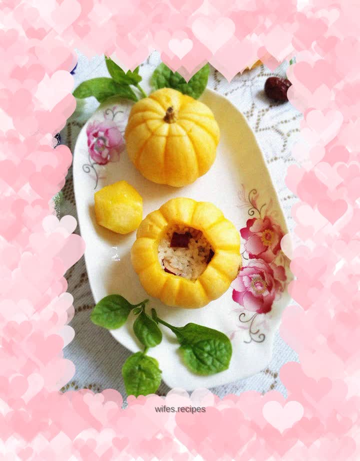 Glutinous Rice, Red Dates and Pumpkin Cup