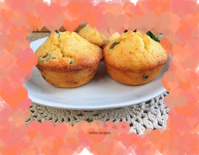 Honey bean muffin cake