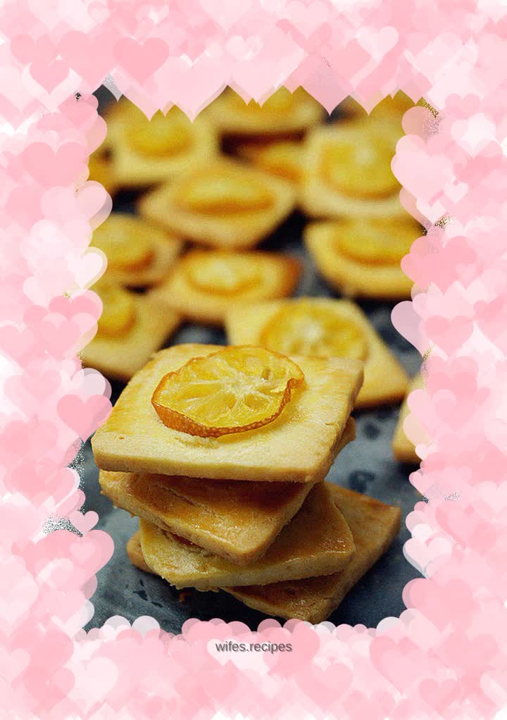 Kumquat soft heart cookies