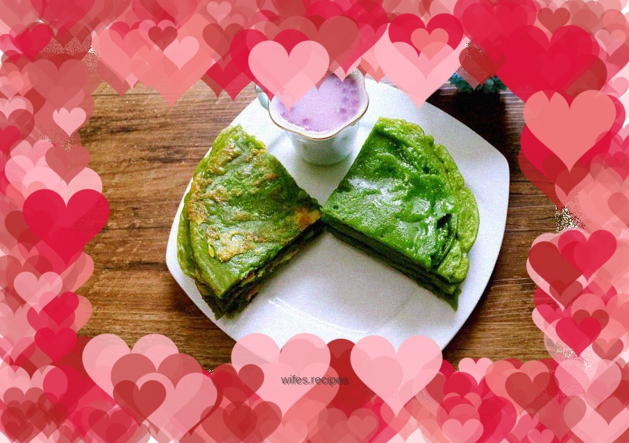 Spinach pancake