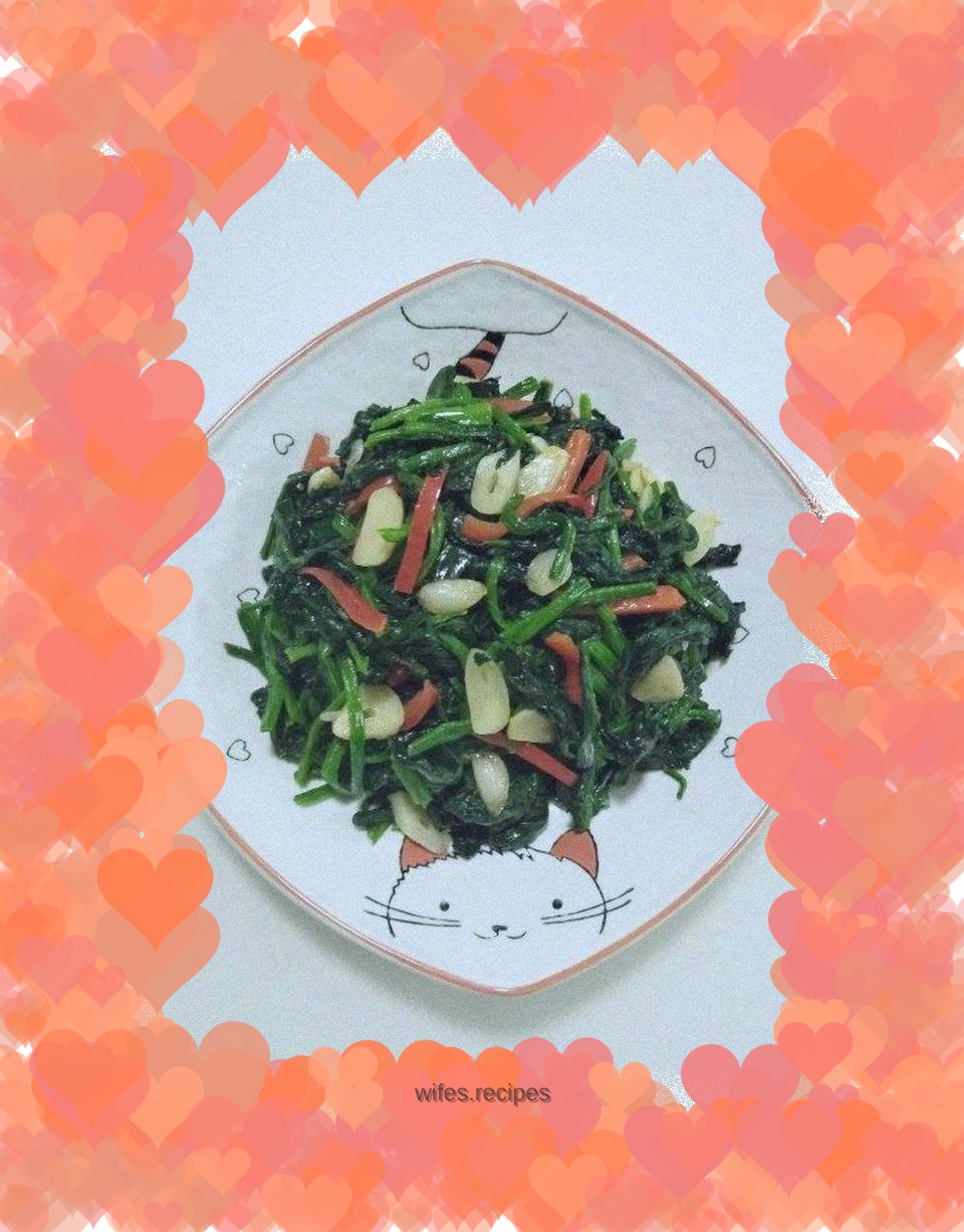 Stir-fried spinach