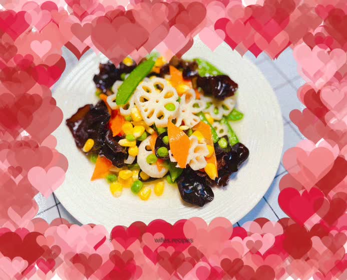 Lotus pond stir-fry