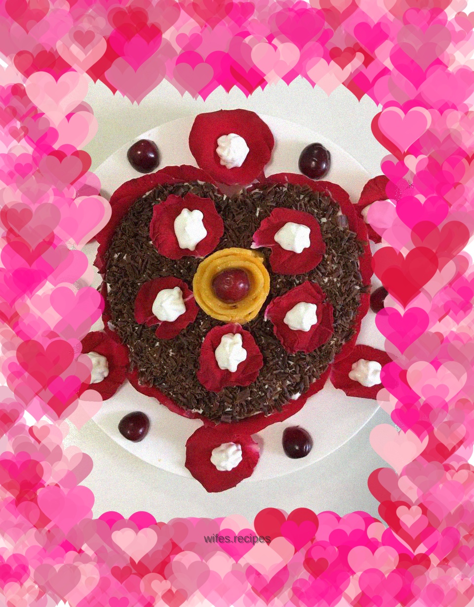 Rose Black Forest Cake