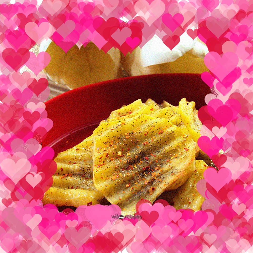 Black pepper baked potato chips