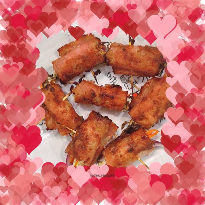 Grilled Bacon Vegetable Wraps