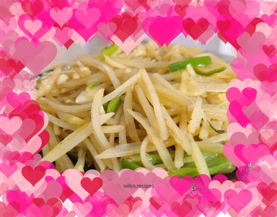 Vinegar shredded red potatoes