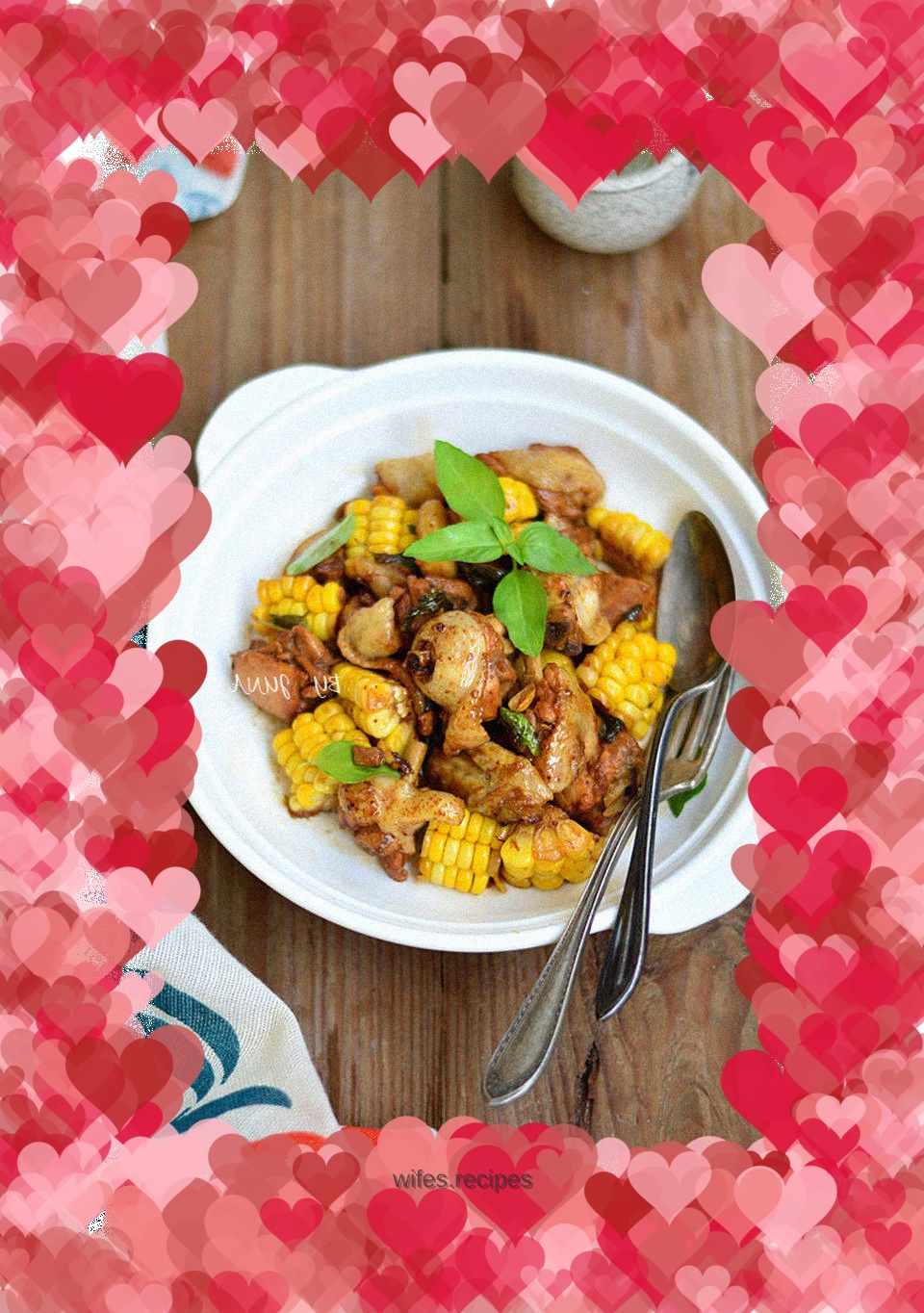 Corn Three Cup Chicken