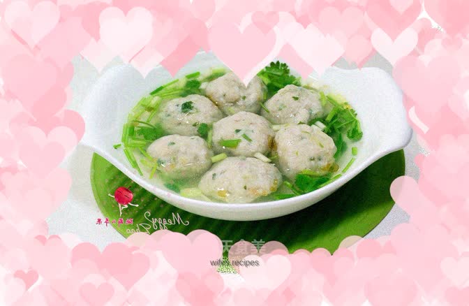 Delicious chewy fish balls
