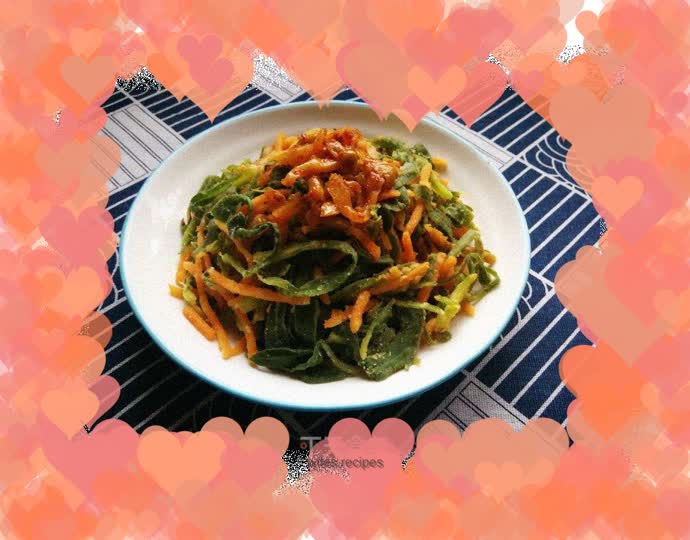 Pickled mustard and sweet potato noodles