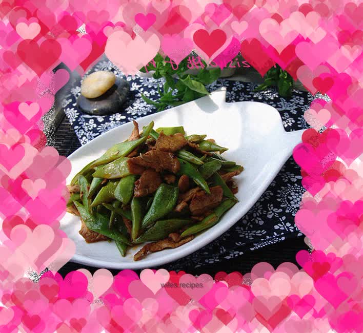 Stir-fried Pork with Lentils