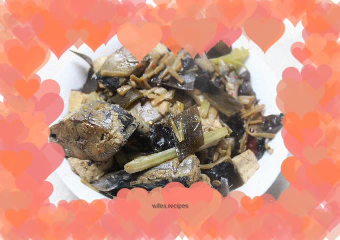 Braised kelp mackerel