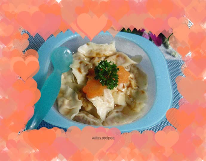 Tomato and egg mini dumplings