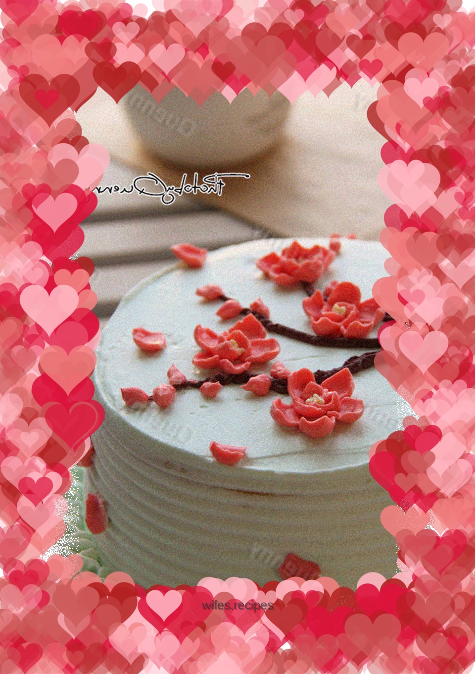 【Plum Blossom Decorated Cake】