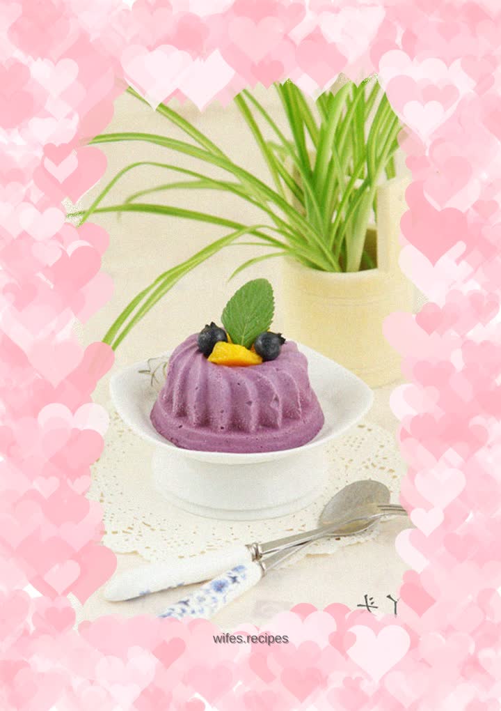 Blueberry cheese jelly