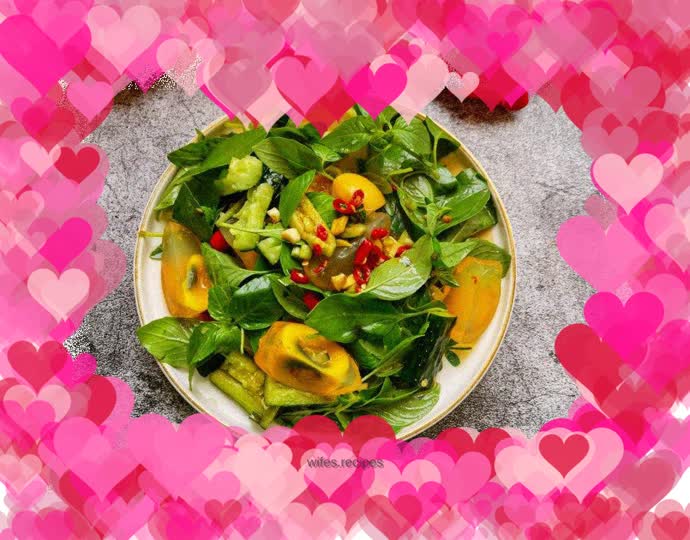 Nepeta cucumber mixed with eggs