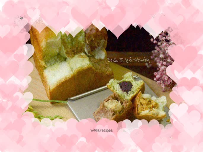 Three-flavored shredded toast