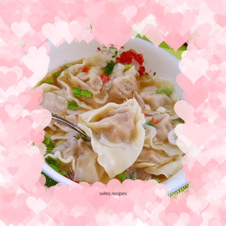 Fresh meat wontons