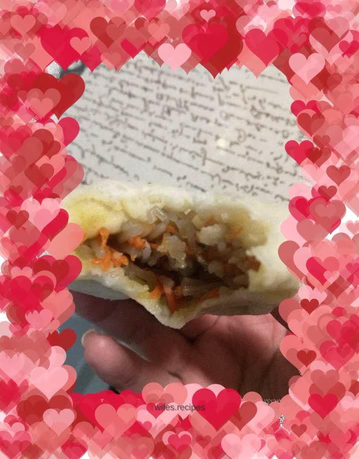 Carrot vermicelli buns