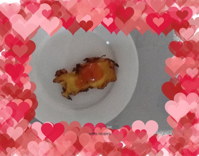 Milk-flavored fried rice cake