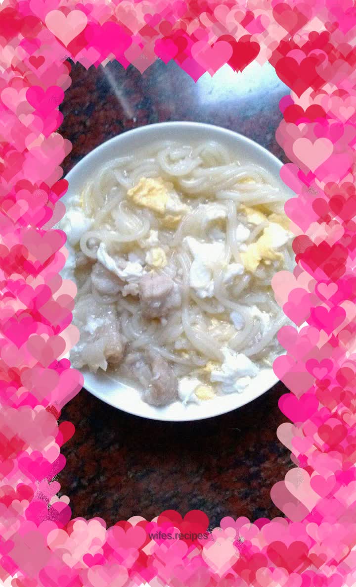 Lean meat egg noodles