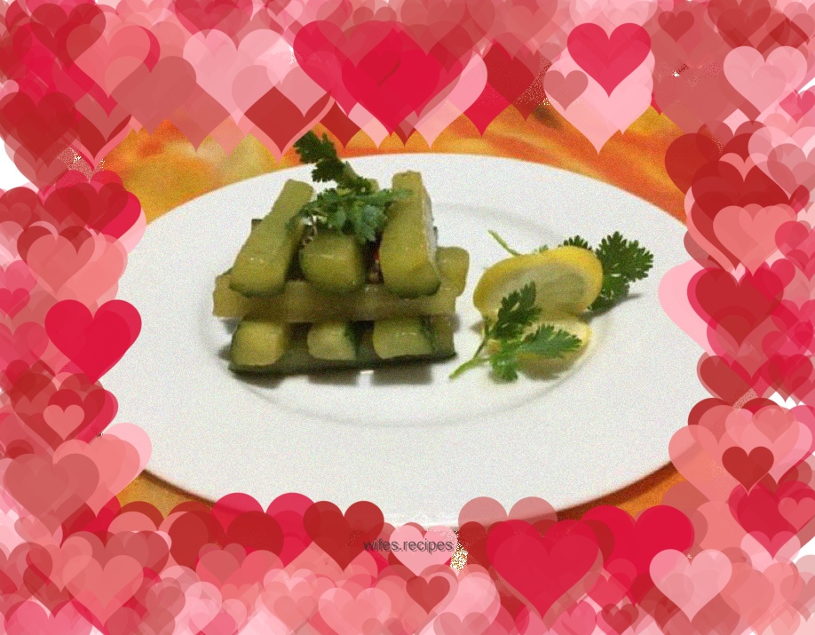 Hot and sour melon strips