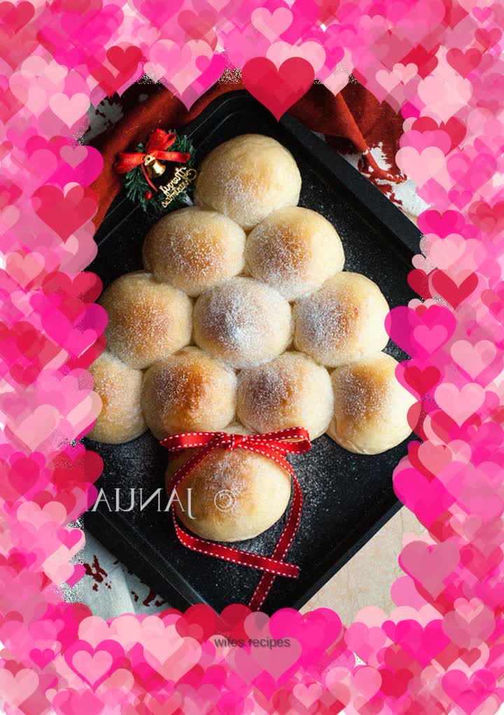 Christmas tree bread