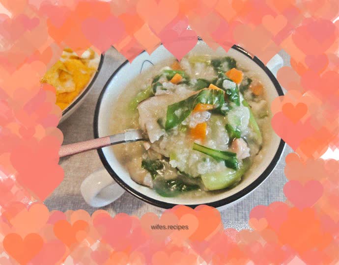 Mushroom and Chicken Porridge